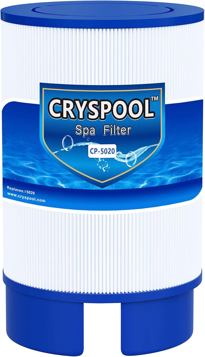 Cryspool® 5020 Filter Compatible with 2009+ Spa Models (for 5 1/2″ Drain Caps), Soft tub #5020, 35 Sq. Ft Spa Filter Cartridge, 1 Pack