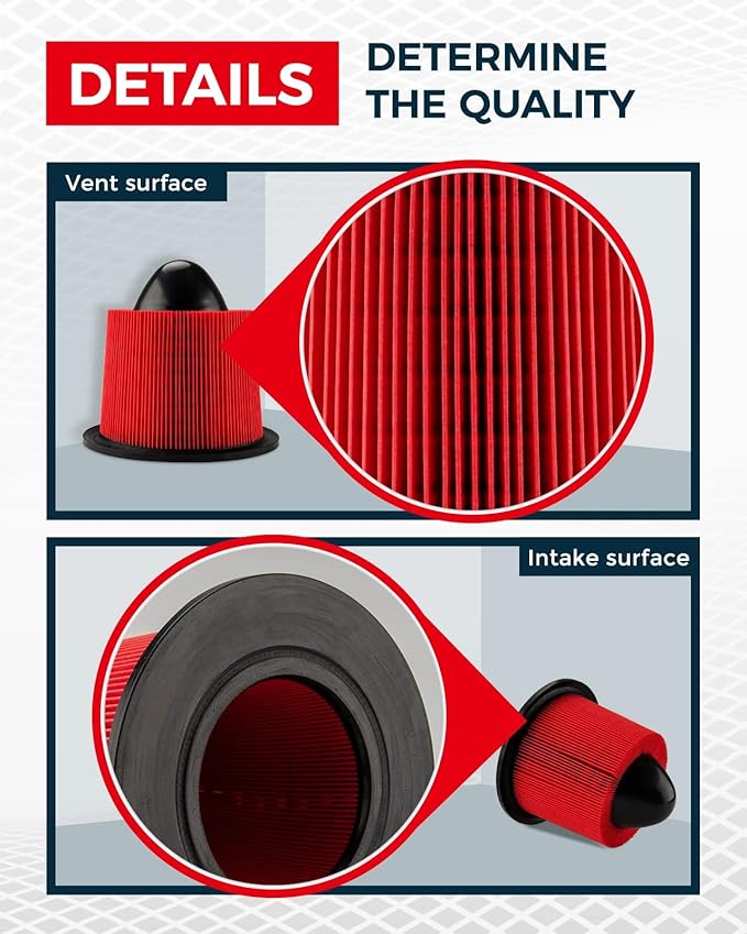 KAX Premium Engine Air Filter, GAF052 (CA8039) Replacement for F-150, F-250, F-350 Super Duty, Excursion, Expedition, Navigator, Mustang, 200% Longer Life