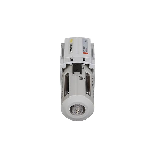 PneumaticPlus PPF2-N02B Miniature Compressed Air Particulate Filter 1/4" NPT - 5 Micron, Poly Bowl, Manual Drain, Bracket