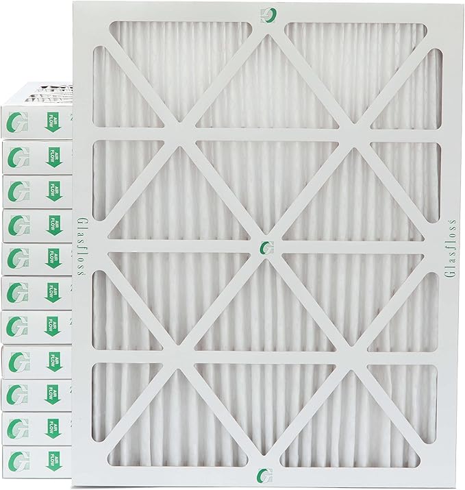 Glasfloss ZL 16x20x2 MERV 13 (FPR 10) 2" Inch Air Filters for AC and Furnace. Case of 12. Actual Size: 15-1/2 x 19-1/2 x 1-3/4