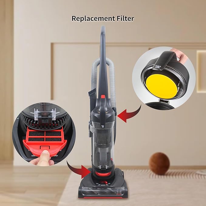 Cherimo Replacement Filter for Dirt Devil UD76410V Multi-Surface Total Pet Bagless Upright Vacuum Cleaner