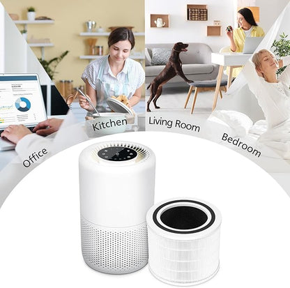 Core 200S-P Replacement Filter Compatible with LEVOIT Core 200S Smart WiFi Air PuriFier, Core 200S-RF Air Filter, White, 3 Pack