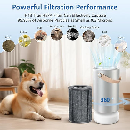 Air Pro HEPA Tri-Power Filter Compatible with Molekule Air Pro | Air Purifier, Multi-Stage Filtration System with Activated Carbon Air Pro Filter, 1 Pack