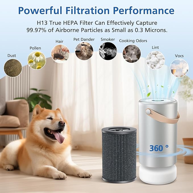 Air Pro HEPA Tri-Power Filter Compatible with Molekule Air Pro | Air Purifier, Multi-Stage Filtration System with Activated Carbon Air Pro Filter, 2 Pack
