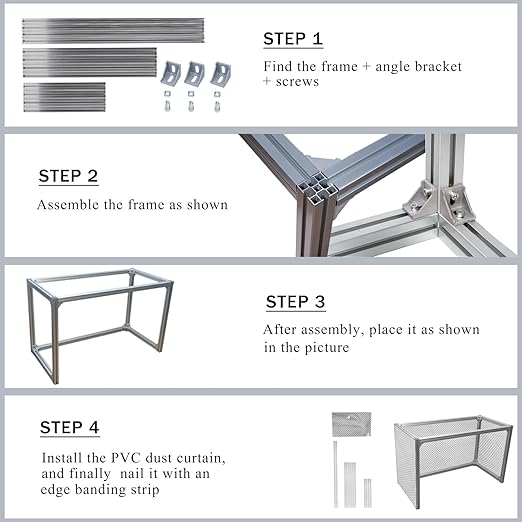 FFU HEPA H14 Filter Laminar Flow Hood Clean Bench Bracket,Use with Laminar air Flow Hood，Suitable for Clean Room/Laboratory/Clean Room/Mushroom Room，Updated Fan Filter Unit，Clean shed