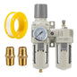 3/4" NPT Air Compressor Filter Regulator Lubricator (FRL) Unit,air Pressure Regulator with Pressure Gauge (0-150 PSI),Quick Release Bowl,Bracket