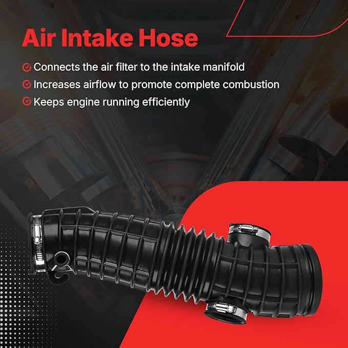 17228-RYP-A00 Air Intake Hose Tube with Clamps for 2006 2007 2008 Honda Pilot 3.5L