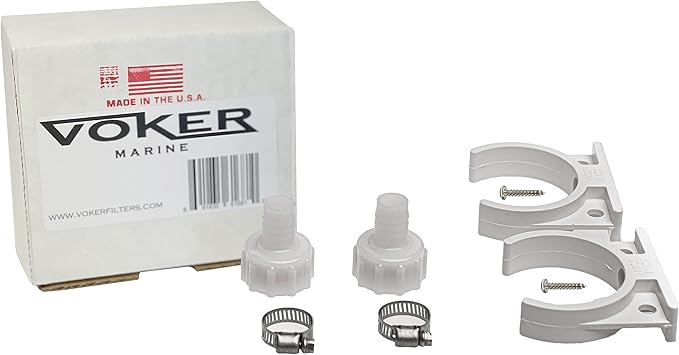 Voker Filter New Filter Installation Hardware Kit (only) - 5/8" Hose ID - Made in The USA