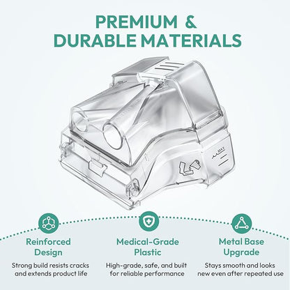 Replacement Water Chamber Comparible with Airsense 10 & AirCurve 10 with 20 Pack Filters, Replacement Humidifier Tank Compatible with S10 Series, CPAP Supplies and Accessories