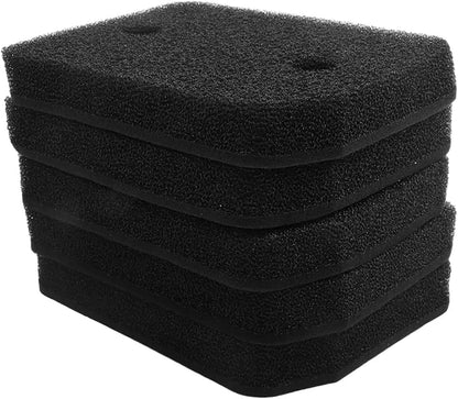 5 Pack Black Sponge Filter Mat For Replacement Foam Filters For Dust Control And Optimal Machine Performance