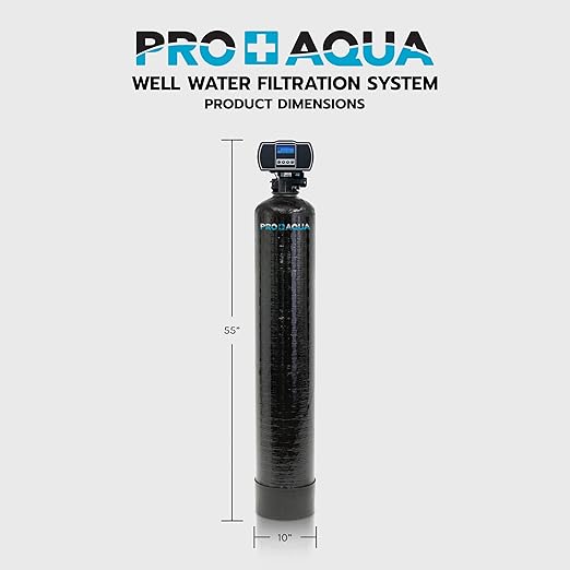 PRO+AQUA Heavy Duty Whole House Well Water Filter System