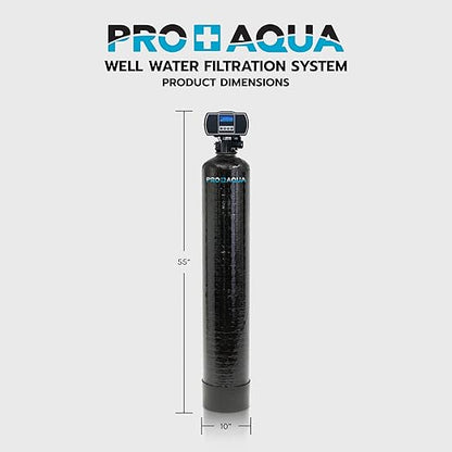 PRO+AQUA Heavy Duty Whole House Well Water Filter System