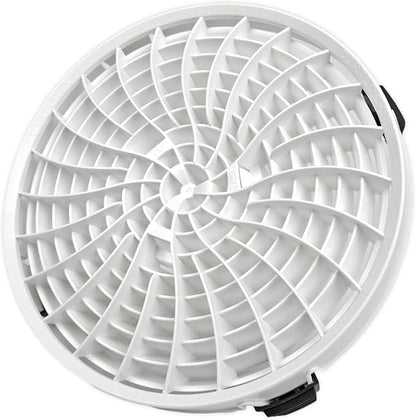 DETAIL GUARDZ Dirt Lock Car Wash Insert – Bucket Filter for 3–8 Gallon Round Pails – Traps Debris, Prevents Swirl Marks – Self-Locking Rubber Grips, Venturi Flow, Cleaning Tool (White)
