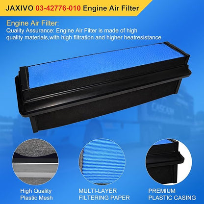 03-42776-010 Engine Air Filter Compatible With 2018-2023 Freightliner Cascadia Replaces 0342776010,997879,91559,TR504-EF,P628541