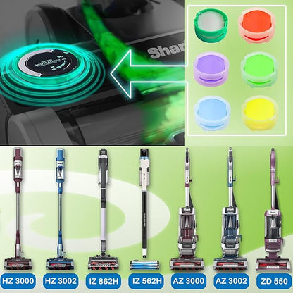 Odor-Neutralizer Replacement Cartridges Compatible with Shark ZU102 LA702 AZ3002 AZ4002 AZ3000 HZ3000 HZ3002 IZ862H IZ562H ZD550 Stratos Upright Vacuum, Air Purifiers & Robot Vacuums