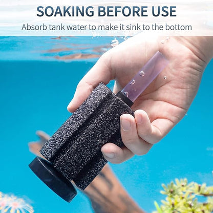 Pawfly Aquarium Bio Sponge Filter Quiet Betta Fry Shrimp and Small Fish Foam Filter for Fish Tanks up to 20 Gallons, 3 Pack