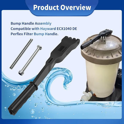 ECX1040 DE Pool Filter Bump Handle Assembly Compatible with Hayward EC40 EC40AC EC50A EC50AC EC65 EC65A EC75 DE EC75A Pool Filter Bump Handle.ECX1040 Pool Filter Bump Handle Parts.XJJ Bump Handle
