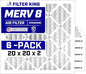 Filter King 20x20x2 Air Filter | 6-PACK | MERV 8 HVAC Pleated A/C Furnace Filters | MADE IN USA | Actual Size: 19.5 x 19.5 x 1.75"