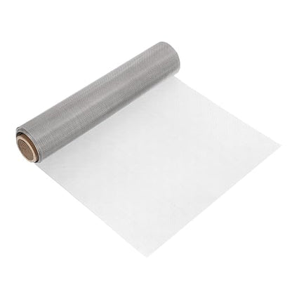uxcell 30 Mesh 118" x 12" Woven Wire Mesh, 304 Stainless Steel Air Vent Filter Screen, Window Screen Mesh for DIY Projects Vents Cover Filtration Animals Fence