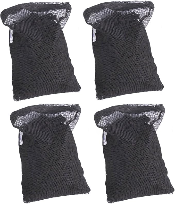 CNZ Media Filter Bags Activated Carbon Charcoal Aquarium Fish Tank Pond Canister Filter, 4 lb., Black (CNZ_C4PK)