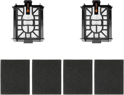 2 Pack Base Post-Motor HEPA Filters Replacement Parts Kit for Shark AI AV2511AE AV2501S AV2610WA AV2501AE RV2502AE RV2610WA UR2500SR RV2520AOUS AV2510AOUS 2-In-1 AI Ultra Robot Vacuum Accessories.