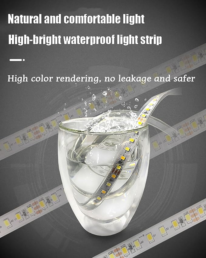 JSLJDM 500 X1000 mm Illuminated Backlit LED Bathroom Mirror, Wall Mounted Multifunction Bathroom Vanity Mirror with Lights and Demister Pad, Energy-Saving Illuminated Smart Mirror