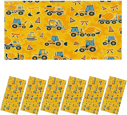 6 Pcs Fluorescent Light Covers for Ceiling Lights Construction Equipment Traffic Cones Yellow Decorative Magnets Light Filters for Office Home Classroom Must Haves 4’ x 2’