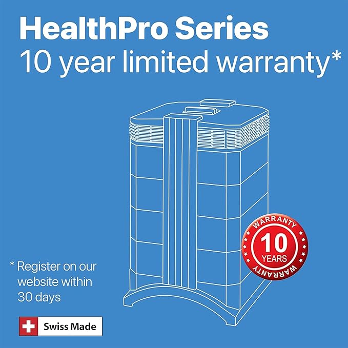 IQAir HealthPro Compact XE Air Purifier - 2-Pack - Compact HyperHEPA Filtration for Rooms up to 2480 sq ft - Allergens, Smoke, Dust, Mold, Pet Dander, Swiss Made, WiFi Enabled