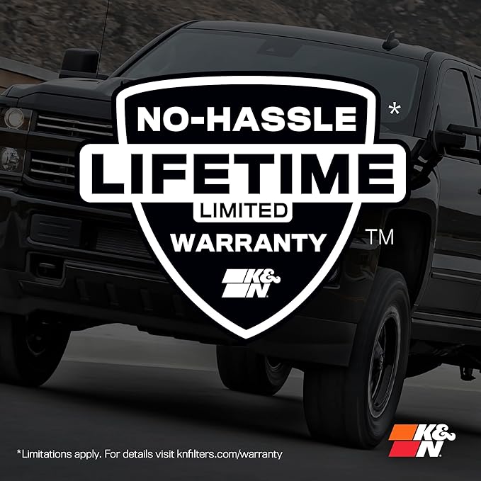 K&N High-Flow Original Lifetime Engine Air Filter: Increase Power: Premium, Washable: Compatible with 2011-2025 Toyota/Lexus/Mitsubishi/Fiat: (See Product Description for Select Models) 33-2457