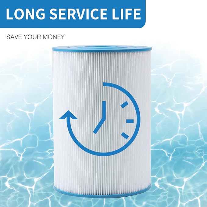 PWK30 Hot Springs Spa Filters, Compatible for Watkins 31489, Unicel C-6430, Filbur FC-3915, P/N0969601,73178, 73250, 71825, 30 sq.ft.Hot Tub Filter 3 Pack