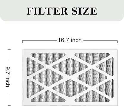 Outer Air Filters for WEN 3410, POWERTEC AF4000/AF4001, Shop Fox W1830 Air Filtration System, Replacement for WEN 90243-026-2, 90243-027-2 Woodworking Air Filters, 4PK (75065)