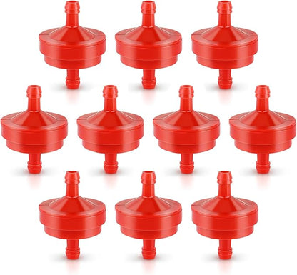 AUTOKAY Lawn Mower 1/4" Inline Gas Fuel Filter Compatible with 298090 298090S Toro 42-5240 56-6360 John Deere AM107314 LG298090 LG298090S PT4265 Pack of 10