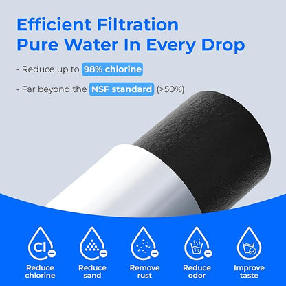Waterdrop Replacement for GE® Profile Opal Nugget Ice Maker Water Filter, P4INKFILTR, with Ring Pull, NSF 42&372 Certified, BPA-Free, 3 Counts