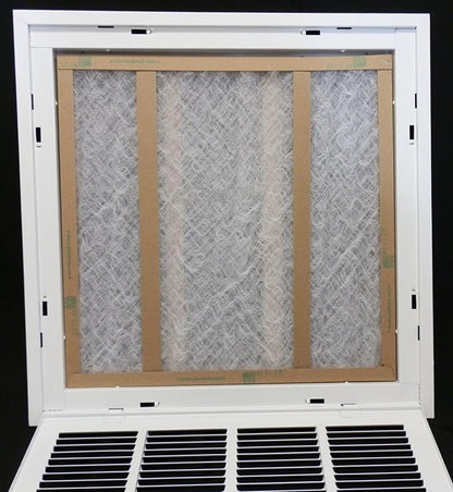 HVAC Premium 36 x 26 Duct Opening Steel Return Air Filter Grille, for 1-inch Filter, Removable Door, Flat Stamped HVAC Vent Cover Grille, Outer Dimensions 38.5 x 28.5