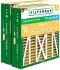 Filterbuy 17.5x21x5 Air Filter MERV 11 Superior Pet & Allergy Defense (2-Pack), Electrostatic Pleated HVAC AC Furnace Filters for Rheem, Ruud, and Protech (Actual Size: 17.13 x 20.63 x 4.38)