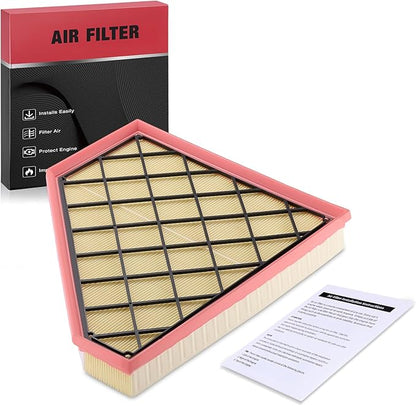 BDFHYK CA11494 Engine Air Filter Compatible with Cadillac 2013 2014 2015 2016 2017 2018 2019 ATS, 2014-2019 CTS, Compatible with Chevy 2016-2023 Camaro