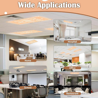 Fluorescent Light Covers - Classroom Covers for Ceiling Lights, 1 PCS 4 x 2 Feet Magnetic Light Filters, Classroom, Office Decor (Do Your Best)