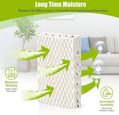 4 Pack WF813 Humidifier Filters Wick Replacement Compatible with ReliOn RCM-832 RCM-832N WF813 DH832 ProCare PCWF813 Equate EQWF813 EQ-2119-UL Duracraft DH-830 Cool Mist Humidifier Filters