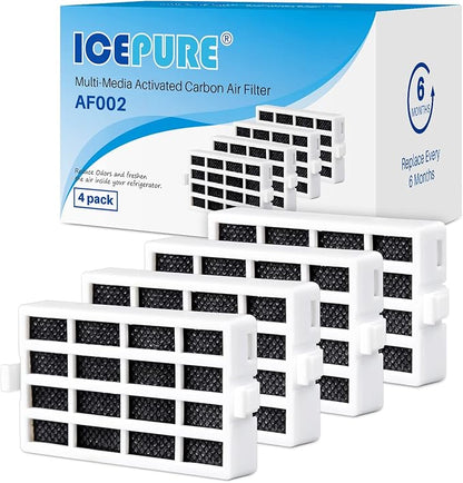 ICEPURE W10311524 Upgraded Refrigerator Air Filter Replacement for Whirlpool AIR1, W10311524, 2319308, W10335147, 1876318, FreshFlow Air Filter, AP4538127, AH2580853, EA2580853, PS2580853, PACK of 4