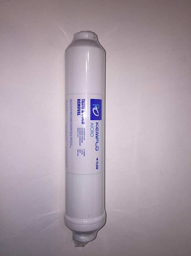 Aicro AICRO-Q 10 inch x 2 inch GAC Inline Filter with 1/4 inch Quick-Connect Built-In