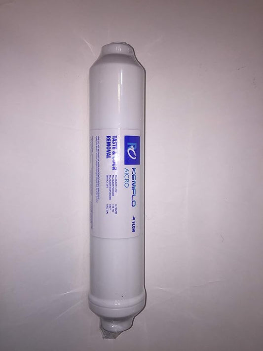 Aicro AICRO-Q 10 inch x 2 inch GAC Inline Filter with 1/4 inch Quick-Connect Built-In