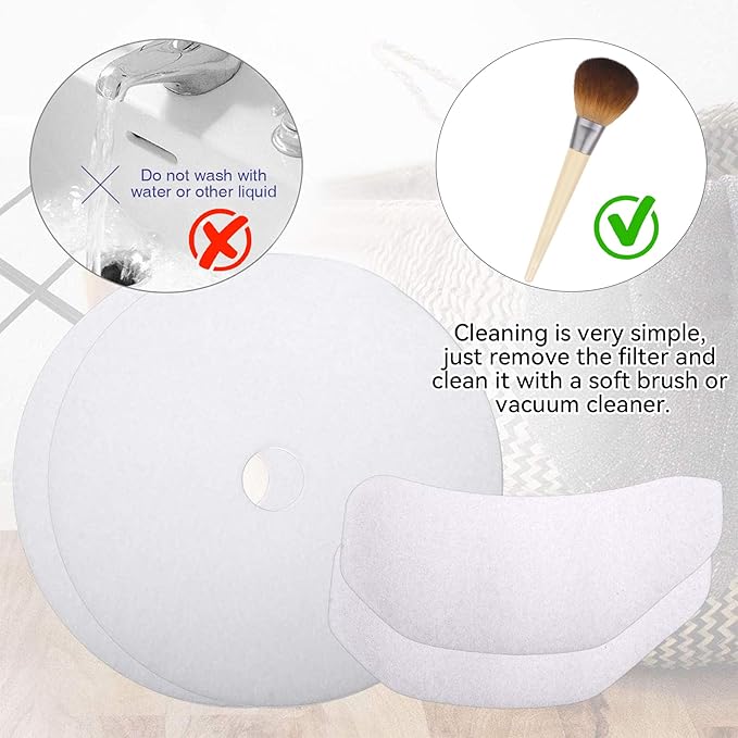 Imncya 25 Pcs Compatible Cloth Dryer Filter Set, Cloth Dryer Replacement Include 20 Dryer Exhaust Filters, 5 Dryer Air Intake Filters for Panda, Magic Chef, Sonya and Avant Dryers
