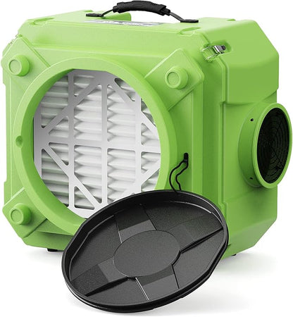 AlorAir CleanShield HEPA 550 - Heavy Duty Commercial Air Scrubber HEPA Filter System, 25' Power Cord with Lighted End and Roto-Molded Unbreakable Housing Air Cleaner, cETL Listed, Green (Pack of 8)