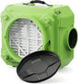 ALORAIR Air Scrubber with 3 Stage Filtration, Stackable Negative Air Machine for Industrial and Commercial Use, Heavy Duty Air Cleaner with MERV-10 Filter, HEPA/Activated carbon Filter, Green