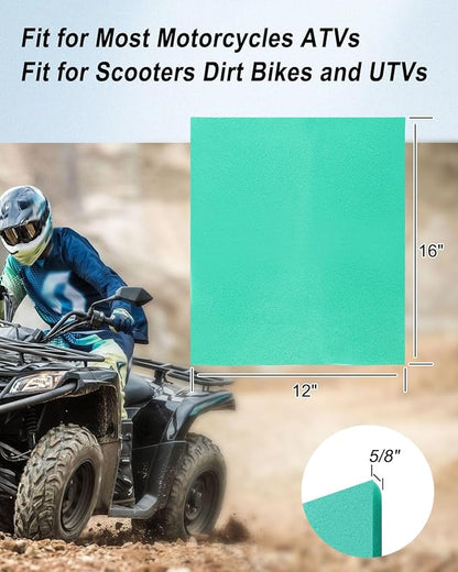Foam A-ir Filter Material Sheet 12" X 16" X 5/8" Fit for Most Motorcycles ATVs Scooters Dirt Bikes and UTVs