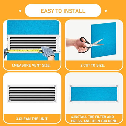 20x30x1 Reusable Air Filter Cut To Compatible with Furnace & Air Conditioner Washable Reusable High Air Flow Polyester Fiber Filter Media, 2 Pack (20" x 30" x 0.7" actual)