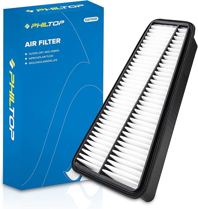 PHILTOP Engine Air Filter CA9683 Replacement for Toyota Models - Tacoma 2005-2015, Tundra 2005-2010, 4Runner 2003-2009, FJ Cruiser 2007-2009 - V6 4.0L