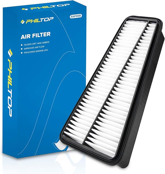 PHILTOP Engine Air Filter CA9683 Replacement for Toyota Models - Tacoma 2005-2015, Tundra 2005-2010, 4Runner 2003-2009, FJ Cruiser 2007-2009 - V6 4.0L