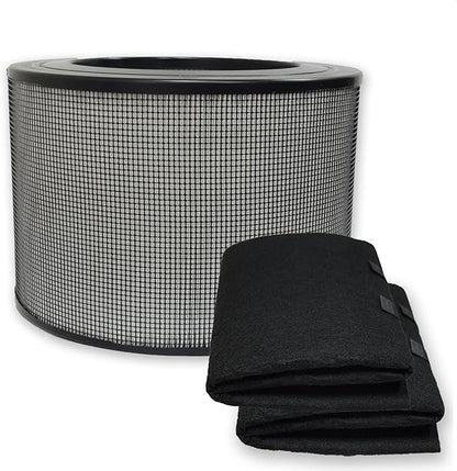 PUREBURG 24000 Replacement Filter Set Compatible with Honeywell 50250-S & Kaz 50255 50255-HD Air Purifiers,H13 HEPA Activated Carbon Pre-Filters Air Clean Dust VOCs