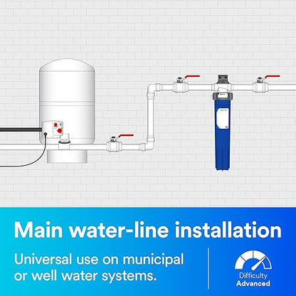 3M Aqua-Pure Whole House Sanitary Quick Change Water Filter System AP903, Reduces Sediment, Chlorine Taste and Odor, Heavy Duty, 100,000 Gallon